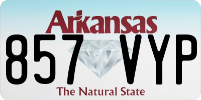 AR license plate 857VYP
