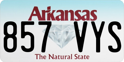 AR license plate 857VYS