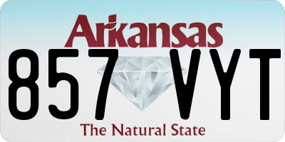 AR license plate 857VYT
