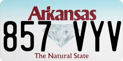 AR license plate 857VYV
