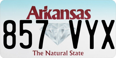 AR license plate 857VYX