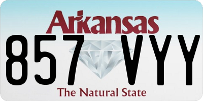 AR license plate 857VYY