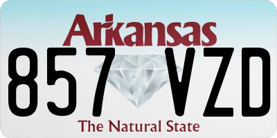 AR license plate 857VZD