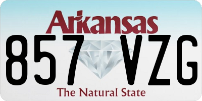 AR license plate 857VZG
