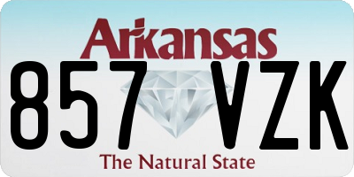 AR license plate 857VZK