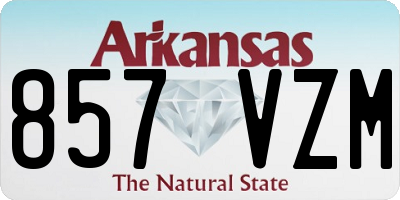 AR license plate 857VZM