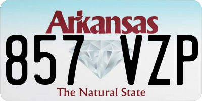 AR license plate 857VZP