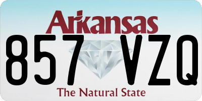 AR license plate 857VZQ