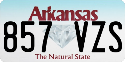 AR license plate 857VZS