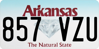 AR license plate 857VZU