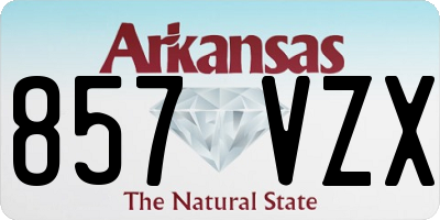 AR license plate 857VZX