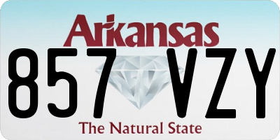 AR license plate 857VZY