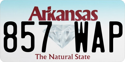 AR license plate 857WAP