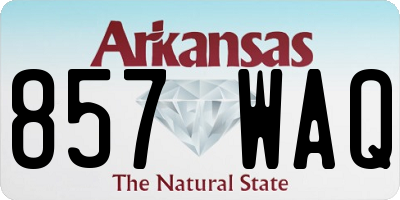 AR license plate 857WAQ