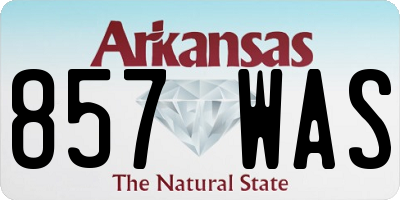 AR license plate 857WAS