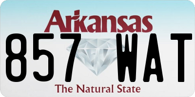 AR license plate 857WAT