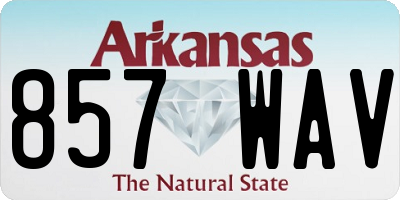 AR license plate 857WAV
