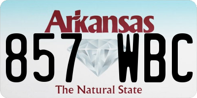 AR license plate 857WBC