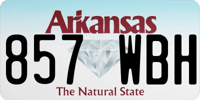 AR license plate 857WBH
