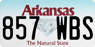 AR license plate 857WBS