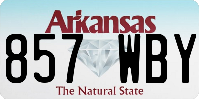 AR license plate 857WBY