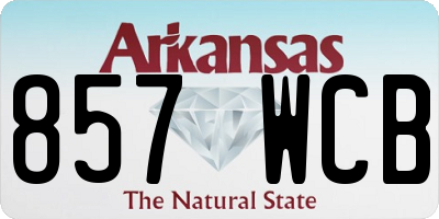 AR license plate 857WCB
