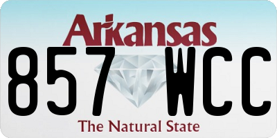 AR license plate 857WCC