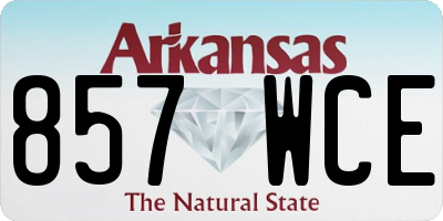 AR license plate 857WCE