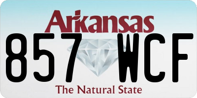 AR license plate 857WCF