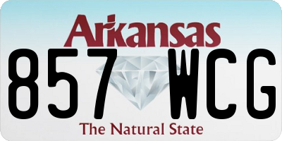 AR license plate 857WCG