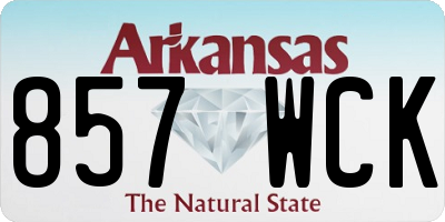 AR license plate 857WCK