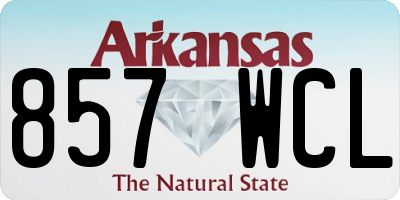 AR license plate 857WCL