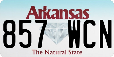 AR license plate 857WCN