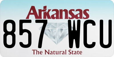 AR license plate 857WCU
