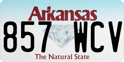 AR license plate 857WCV