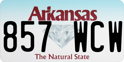 AR license plate 857WCW