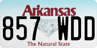 AR license plate 857WDD