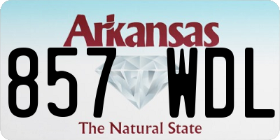 AR license plate 857WDL