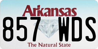 AR license plate 857WDS