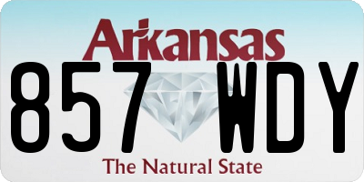 AR license plate 857WDY