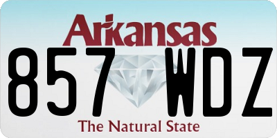 AR license plate 857WDZ