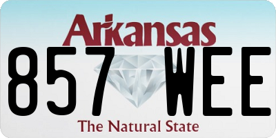 AR license plate 857WEE