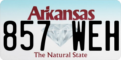 AR license plate 857WEH