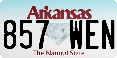AR license plate 857WEN