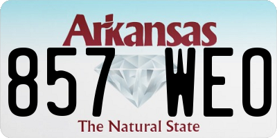 AR license plate 857WEO