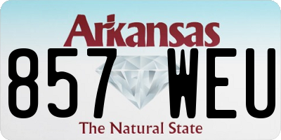 AR license plate 857WEU