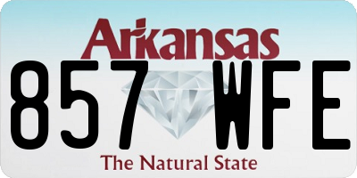 AR license plate 857WFE