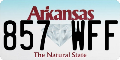AR license plate 857WFF