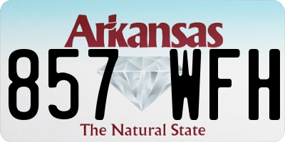 AR license plate 857WFH
