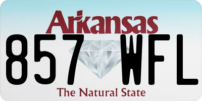AR license plate 857WFL